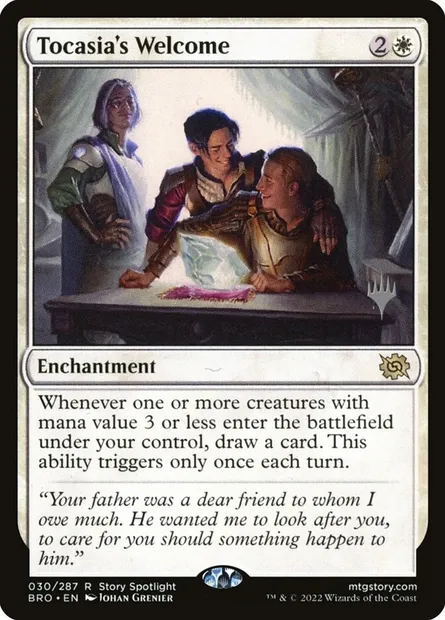 Tocasia's Welcome, Magic card PBRO 30p — The Brothers' War Promos set