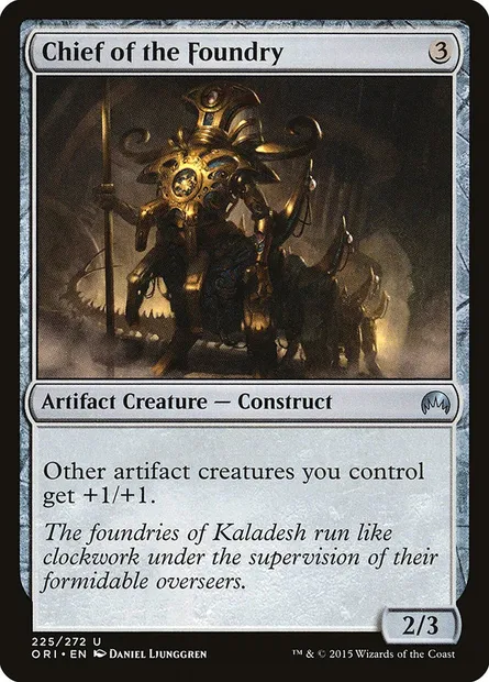 Chief of the Foundry, Magic card ORI 225 — Magic Origins set