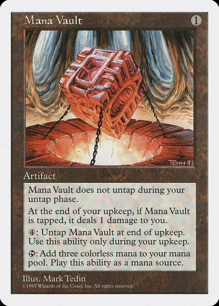 Mana Vault, Magic card 5ED 388 — Fifth Edition set