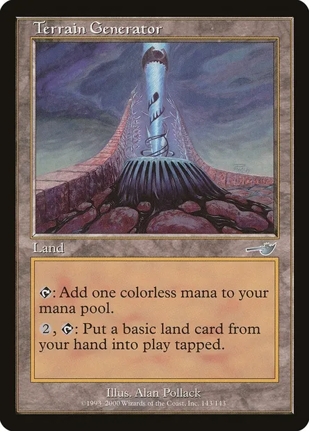 Terrain Generator, Magic card NEM 143 — Nemesis set