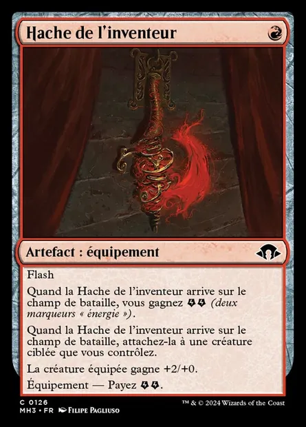 Hache de l'inventeur, carte Magic MH3 126 — extension Modern Horizons 3