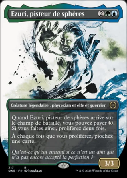 Ezuri, pisteur de sphères, carte Magic ONE 317 — extension Tous Phyrexians