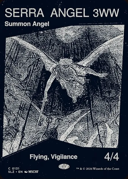 SERRA ANGEL, Magic card SLZ 131 — The Zeta Set set