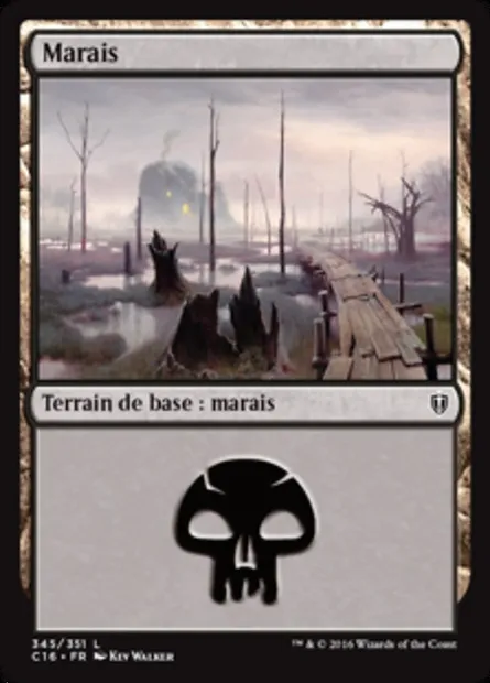 Marais, carte Magic C16 345 — extension Commander 2016