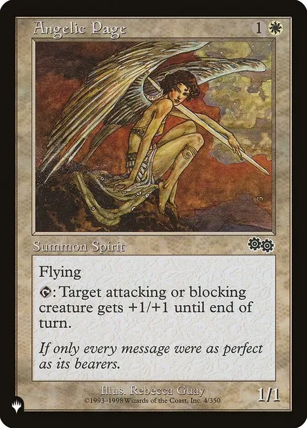Angelic Page, Magic card PLST USG-4 — The List set