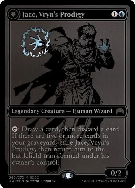 Jace, Vryn's Prodigy // Jace, Telepath Unbound, Magic card PS15 60 — San Diego Comic-Con 2015 set