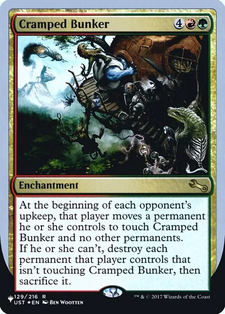Cramped Bunker, Magic card ULST 45 — The List (Unfinity Foil Edition) set