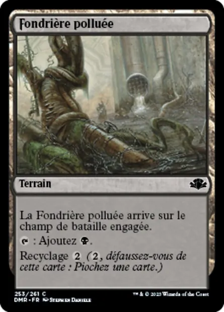 Fondrière polluée, carte Magic DMR 253 — extension Dominaria Remastered