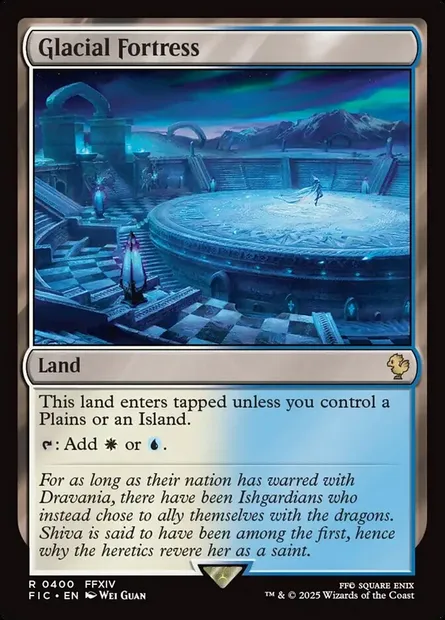 Glacial Fortress, Magic card FIC 400 — Final Fantasy Commander set