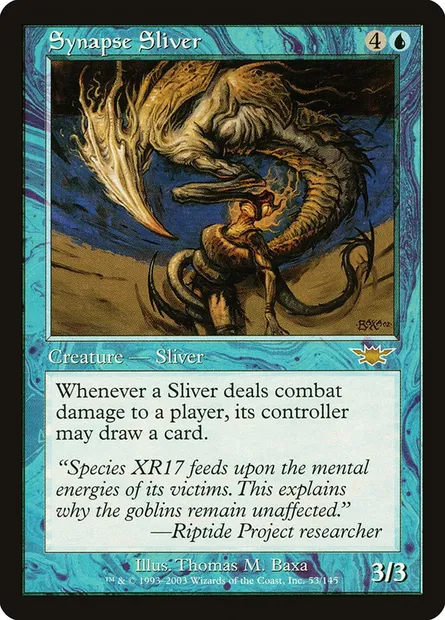 Synapse Sliver, Magic card LGN 53 — Legions set