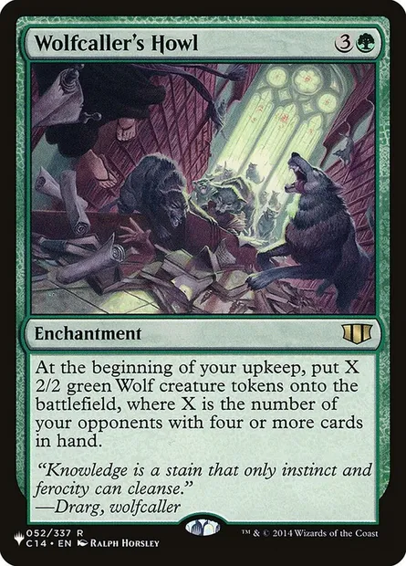 Wolfcaller's Howl, Magic card PLST C14-52 — The List set
