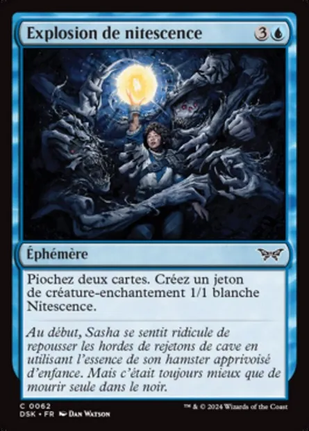 Explosion de nitescence, carte Magic DSK 62 — extension Duskmourn: House of Horror