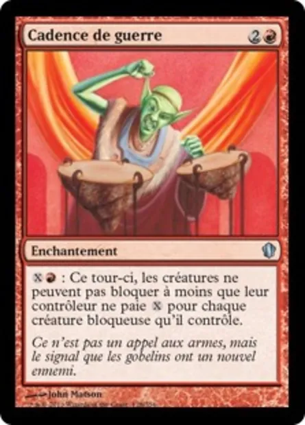 Cadence de guerre, carte Magic C13 128 — extension Commander 2013