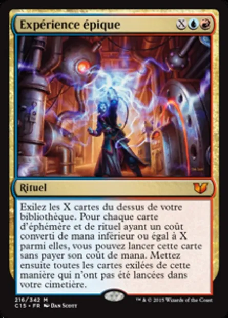 Expérience épique, carte Magic C15 216 — extension Commander 2015