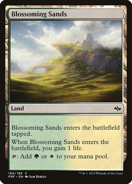 Blossoming Sands, Magic card FRF 166 — Fate Reforged set