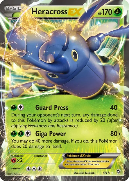 Heracross EX, Pokémon card FFI 4 — Furious Fists set