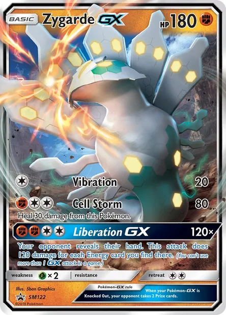 Zygarde GX, Pokémon card SM 122 — SM Black Star Promos set