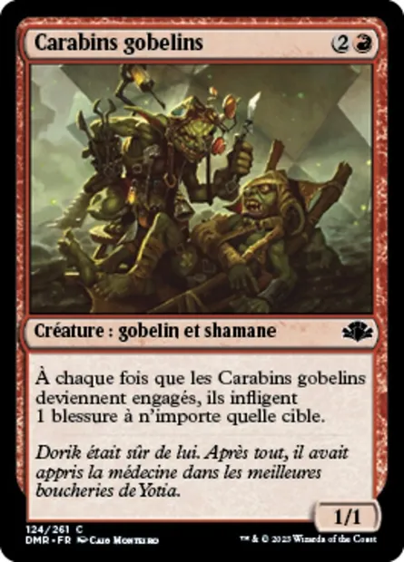 Carabins gobelins, carte Magic DMR 124 — extension Dominaria Remastered