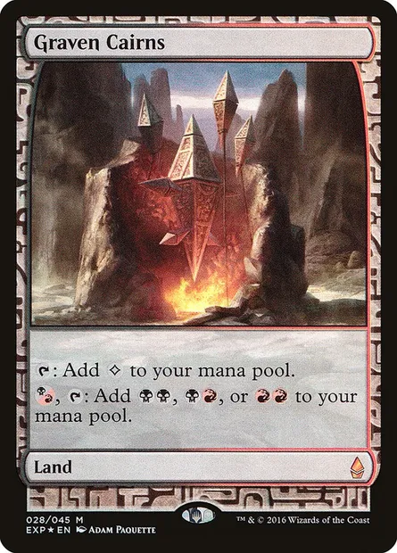 Graven Cairns, Magic card EXP 28 — Zendikar Expeditions set