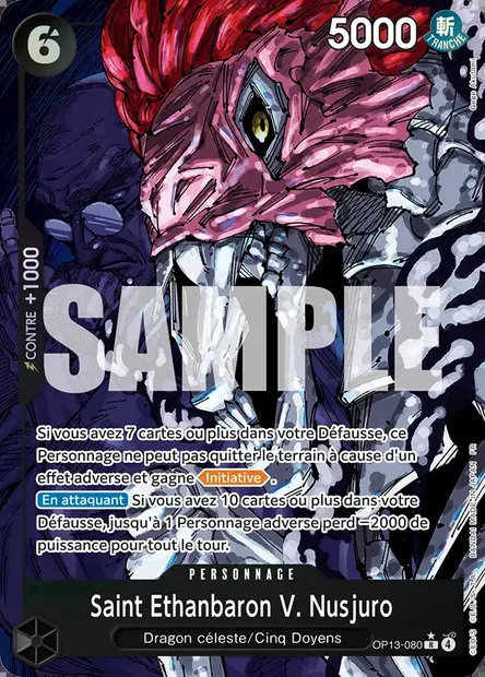 Saint Ethanbaron V. Nusjuro, carte One Piece OP13-080 — extension SUCCESSEURS