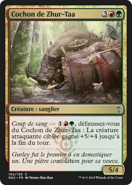 Cochon de Zhur-Taa, carte Magic GK2 102 — extension RNA Guild Kit