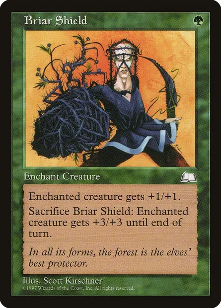 Briar Shield, Magic card WTH 121 — Weatherlight set