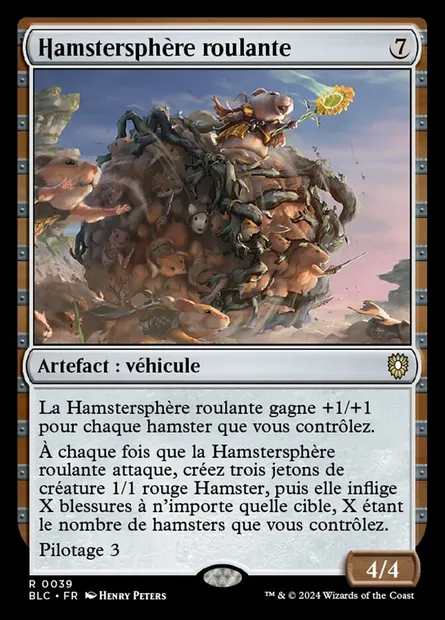 Hamstersphère roulante, carte Magic BLC 39 — extension Bloomburrow Commander