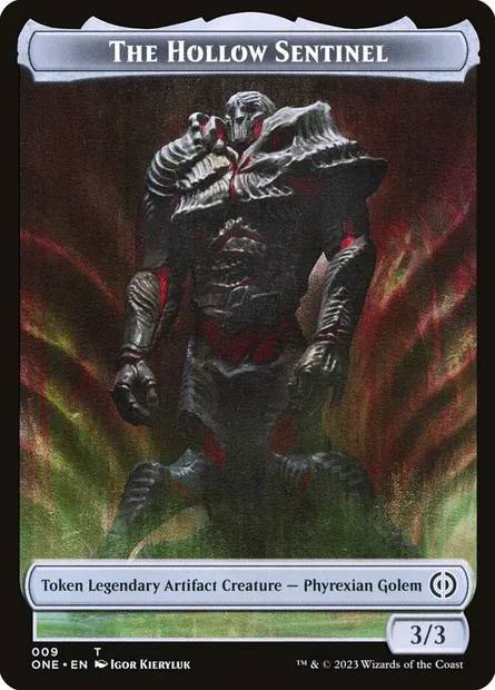 The Hollow Sentinel, carte Magic TONE 9 — extension Phyrexia: All Will Be One Tokens