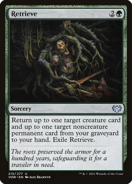 Retrieve, Magic card VOW 215 — Innistrad: Crimson Vow set