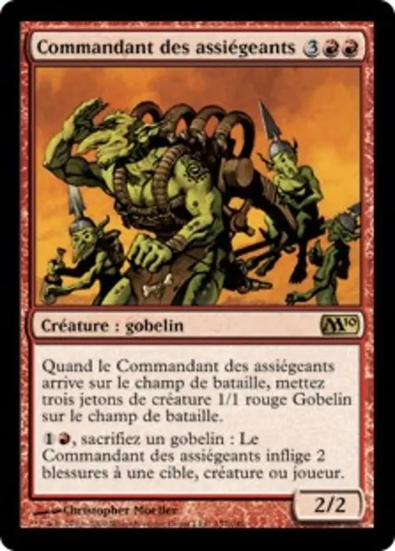 Commandant des assiégeants, carte Magic M10 157 — extension Magic 2010