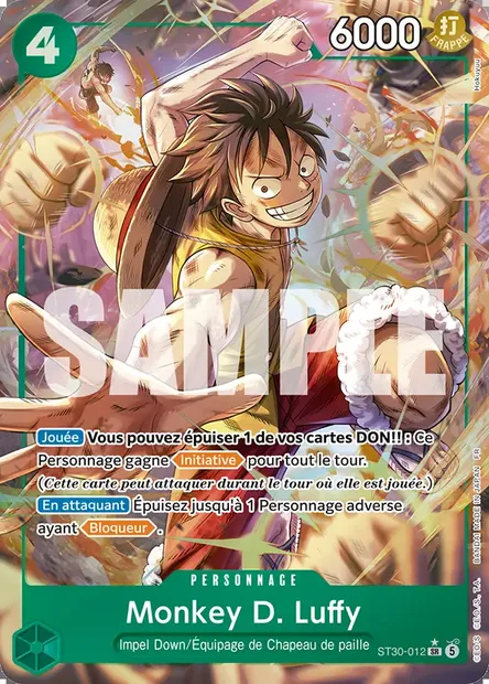 Monkey D. Luffy, carte One Piece ST30-012 — extension LUFFY ET ACE