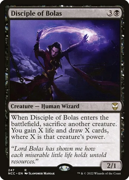 Disciple of Bolas, Magic card NCC 247 — New Capenna Commander set