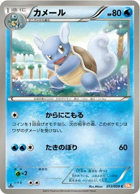 Wartortle, Pokémon card BW6B 013 — Cold Flare set