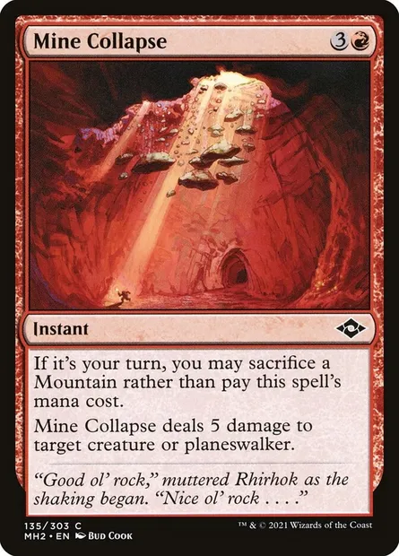 Mine Collapse, Magic card MH2 135 — Modern Horizons 2 set