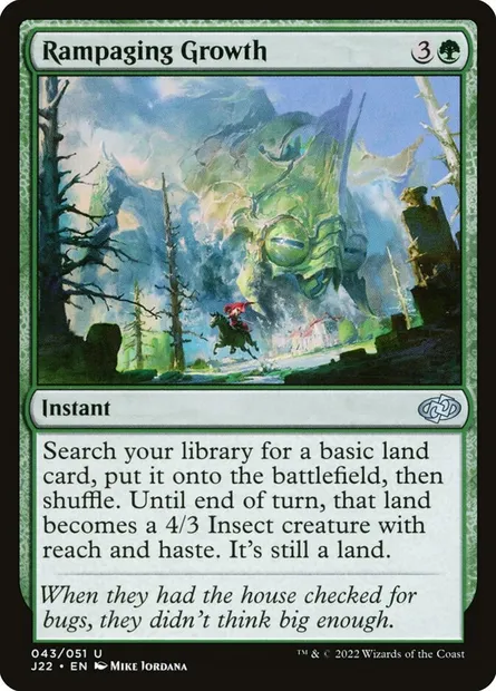 Rampaging Growth, Magic card J22 43 — Jumpstart 2022 set