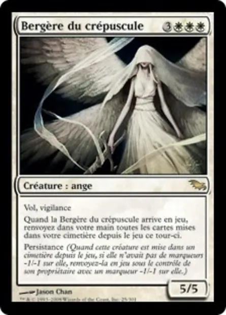 Bergère du crépuscule, carte Magic SHM 25 — extension Sombrelande