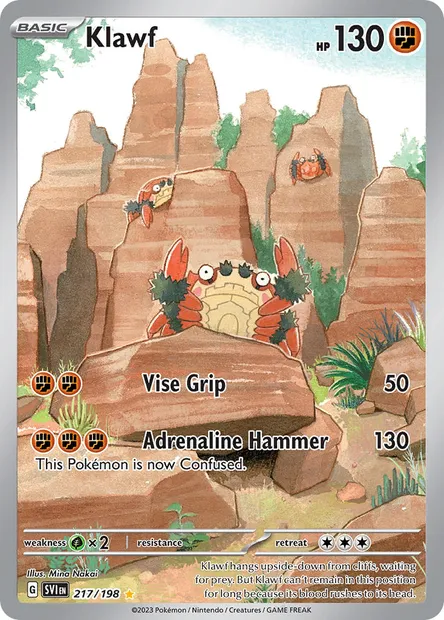 Klawf, Pokémon card SVI 217 — Scarlet & Violet set