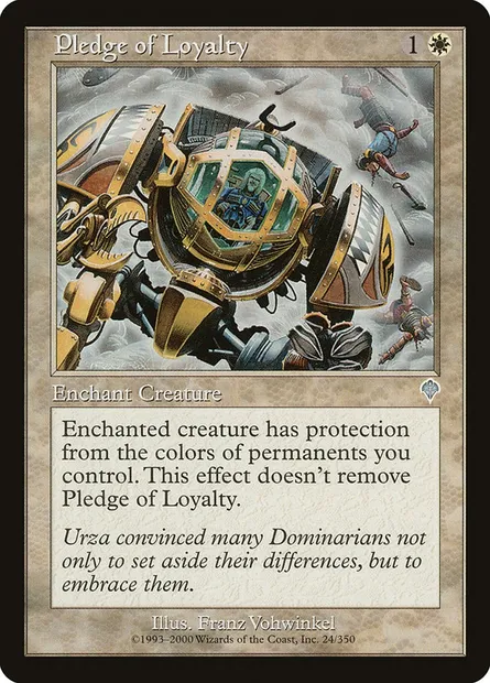 Pledge of Loyalty, Magic card INV 24 — Invasion set