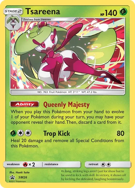 Tsareena, Pokémon card SM 26 — SM Black Star Promos set