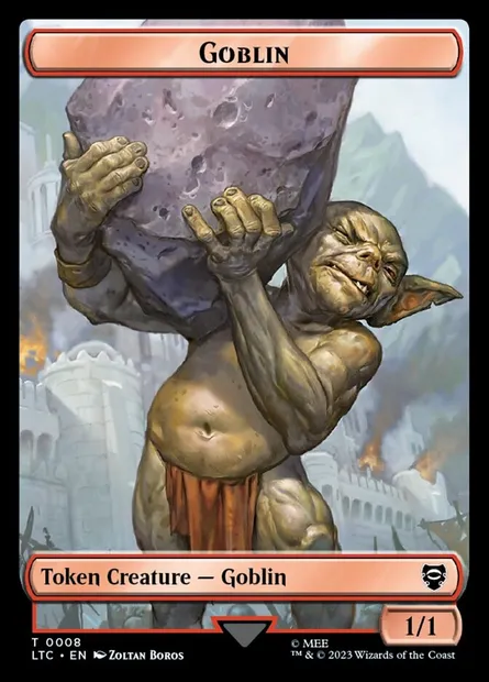 Goblin, Magic card TLTC 8 — Tales of Middle-earth Commander Tokens set