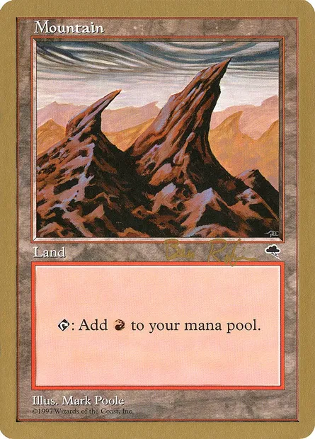 Mountain, Magic card WC98 br344 — World Championship Decks 1998 set
