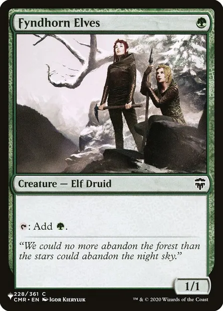 Elfes cordelliens, carte Magic PLST CMR-228 — extension The List