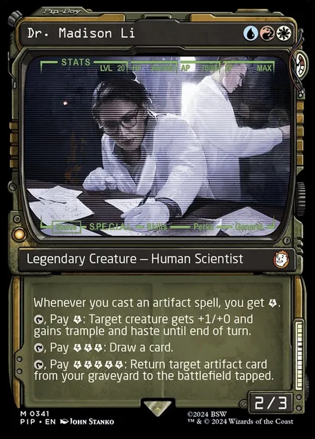 Dr Madison Li, carte Magic PIP 341 — extension Fallout