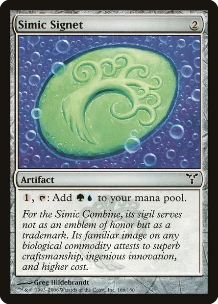 Simic Signet, Magic card DIS 166 — Dissension set