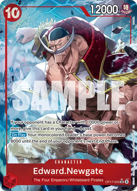 Edward.Newgate, One Piece card OP17-005 — THE WORLD’S STRONGEST WARRIORS set