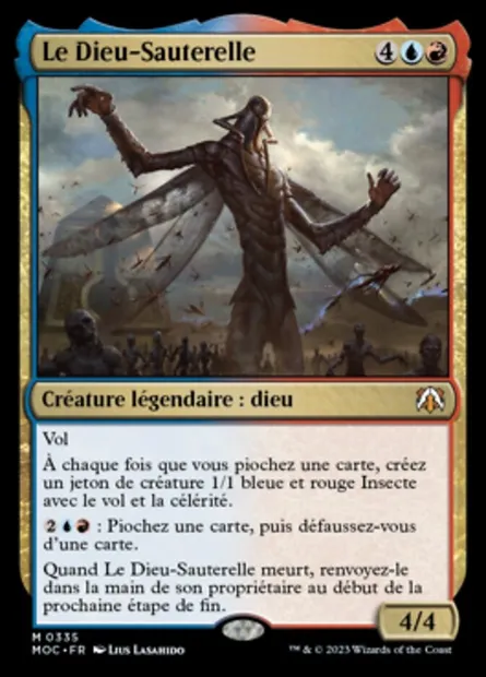 Le Dieu-Sauterelle, carte Magic MOC 335 — extension March of the Machine Commander