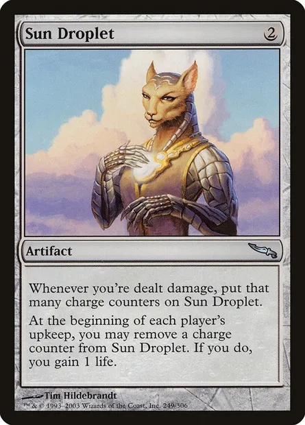 Sun Droplet, Magic card MRD 249 — Mirrodin set