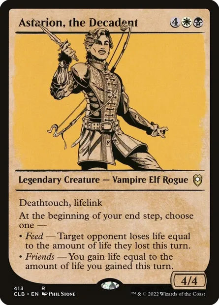 Astarion, the Decadent, Magic card CLB 413 — Commander Legends: Battle for Baldur's Gate set