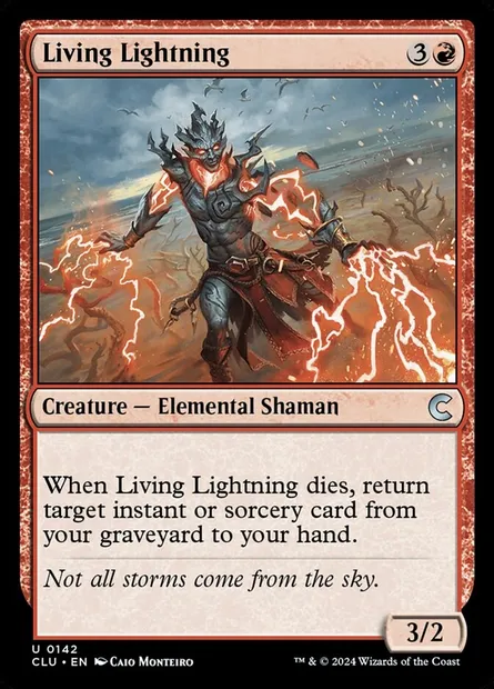 Living Lightning, Magic card CLU 142 — Ravnica: Clue Edition set