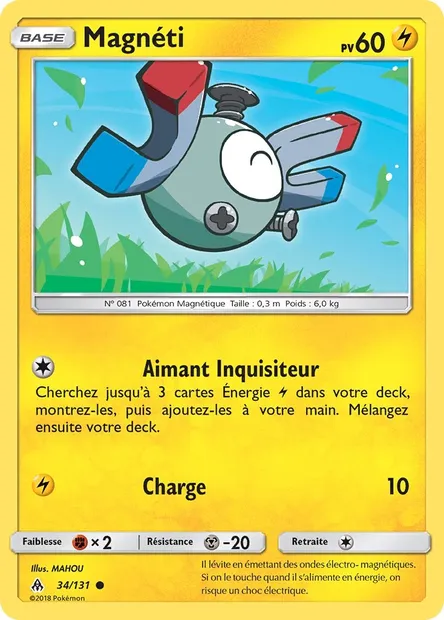 Magnéti, carte Pokémon FLI 34 — extension Lumière Interdite